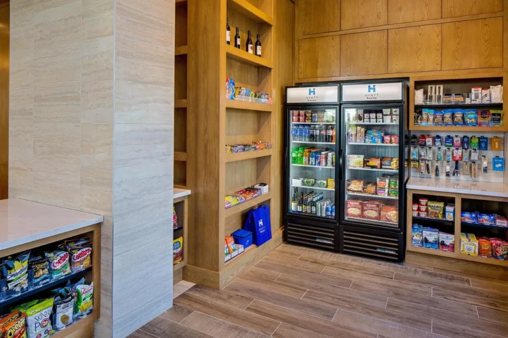 24-hour H Market with snacks, drinks and frozen meals at Hyatt House across from Universal