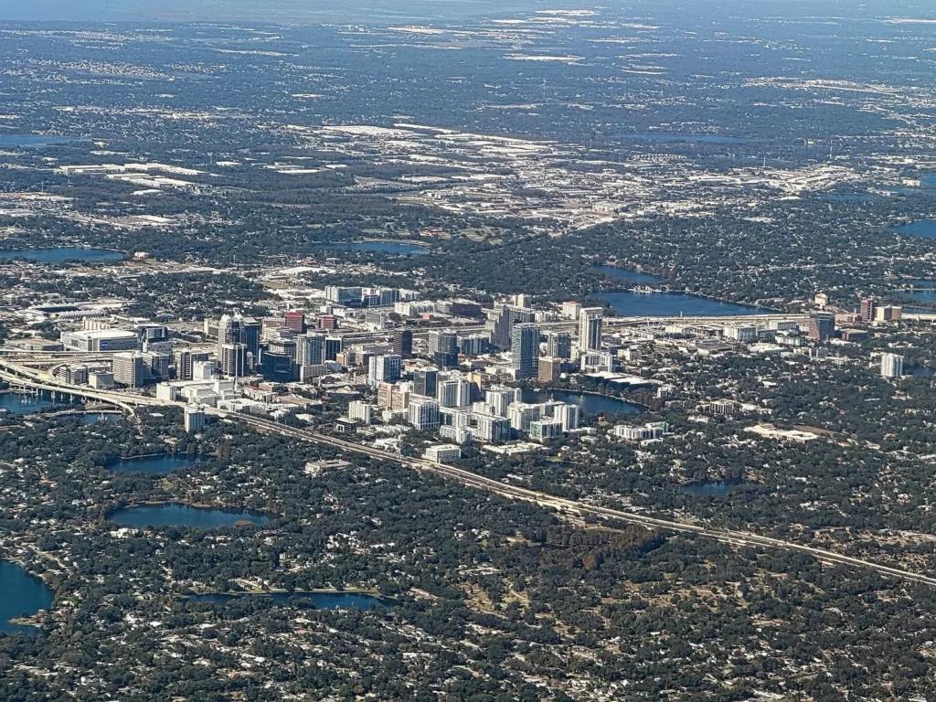 Vista a&eacute;rea de Orlando, Florida